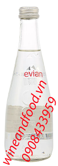 Nước suối khoáng Evian chai thủy tinh 330ml